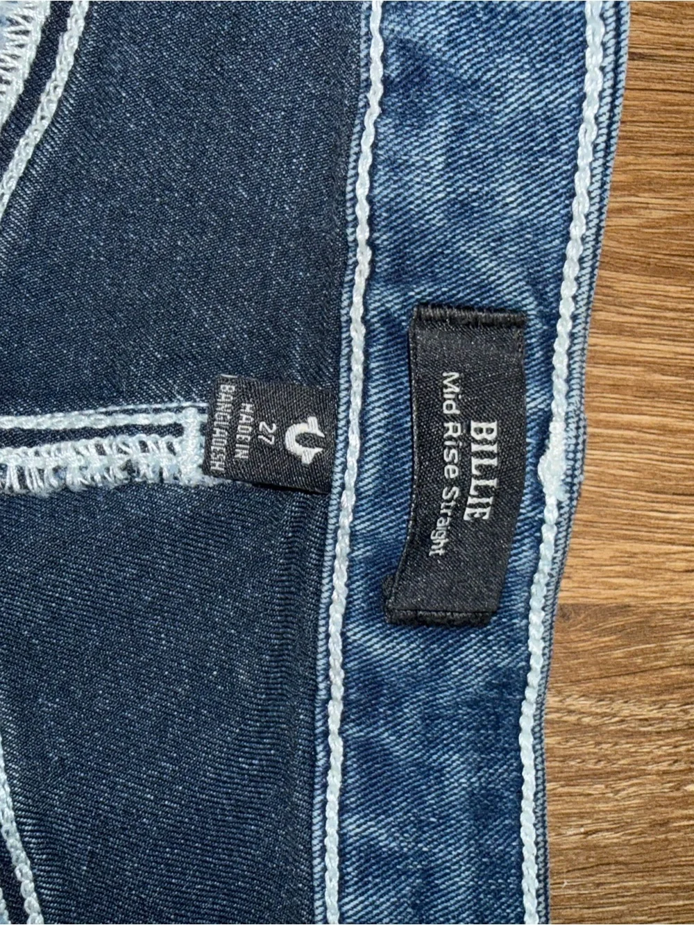 True Religion Men's Bootcut Jeans in Medium Blue Wash